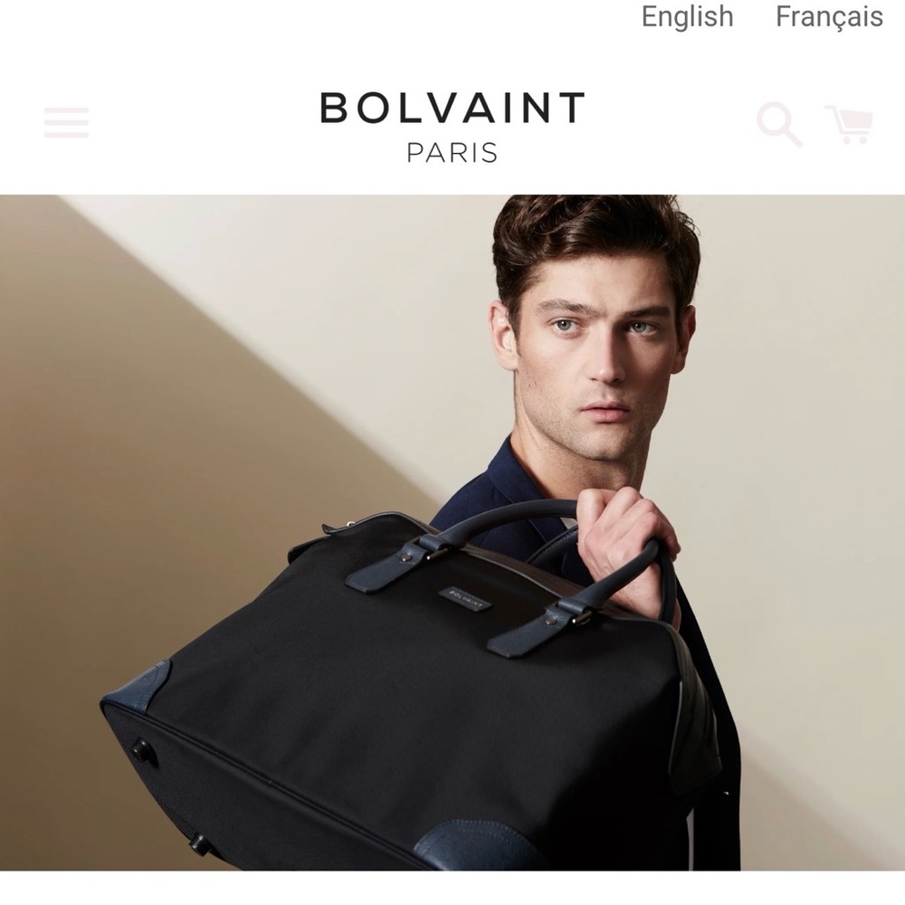 The Ivens Travel Bag in Nylon and Leather